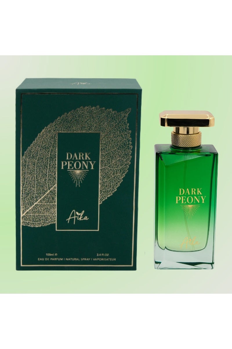 Aika 100ml Dark Peony Perfume for Women, Long-Lasting women perfume for Body & Hair, Alcohol-Free perfumes for women with Peony, Blackcurrant & Patchouli Fusion - Image 1